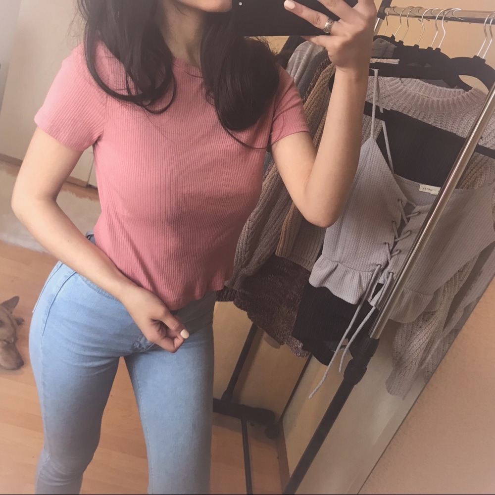 H&M Ribbed Crop Top